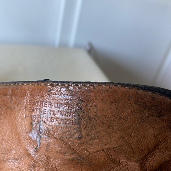 Worn in resoled 8.5 ankle boot zip heel leather stitching detail Madewell - Picture 10 of 12